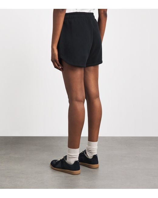 Harrods Black Cotton Jersey Shorts
