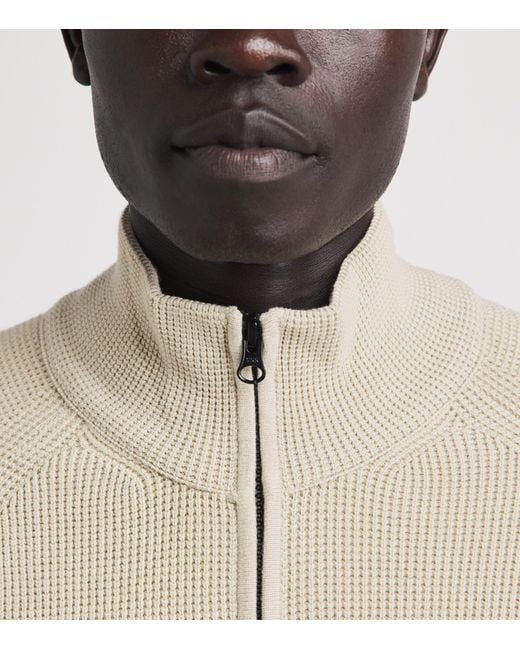 C P Company Natural Knit Zip-Up Cardigan for men