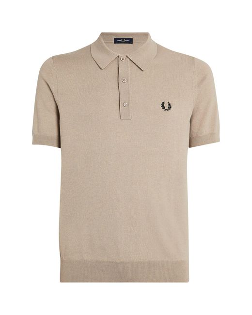 Fred Perry Natural Merino Wool-cotton Polo Shirt for men