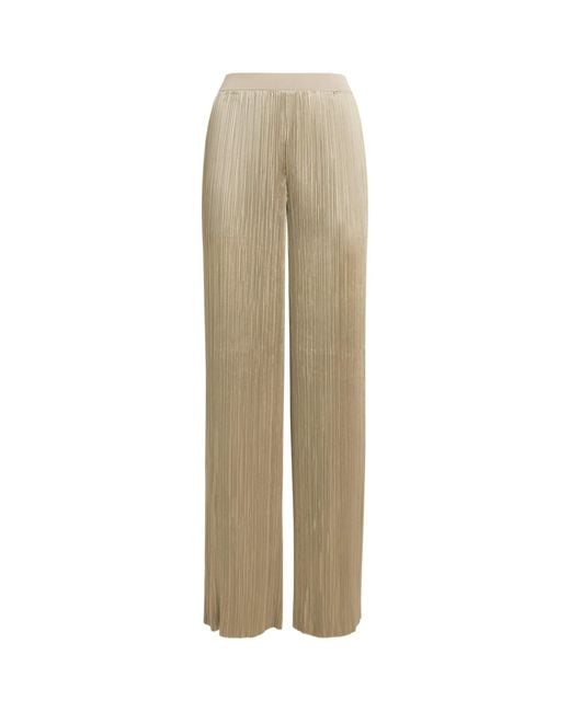 Joseph Natural Satin Amber Wide-Leg Trousers