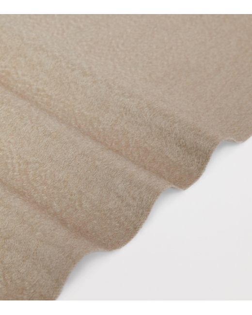 Max Mara White Cashmere Square Scarf