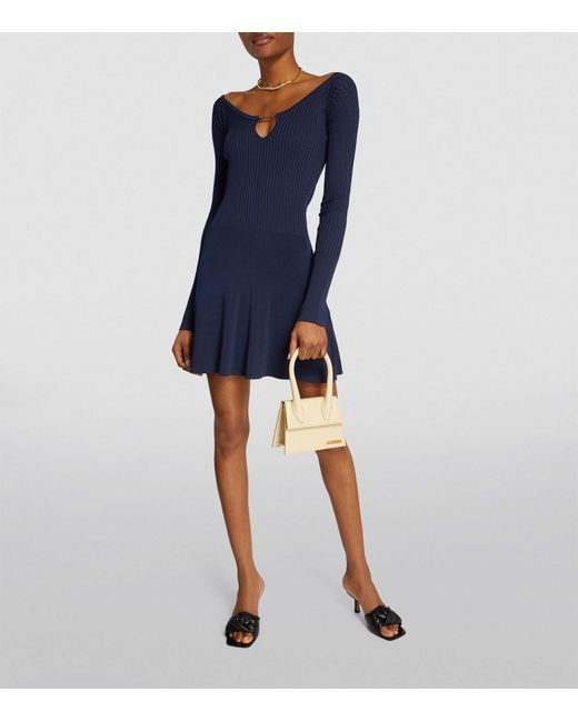 Jacquemus Blue Pralu Mini Dress