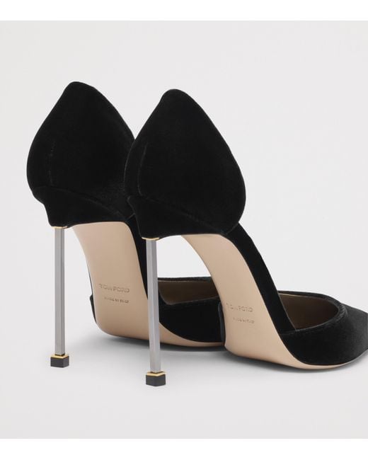 Tom Ford Black Velvet D'Orsay Pumps 105