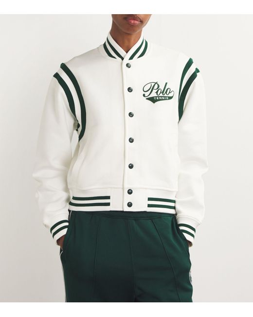 Polo Ralph Lauren White X Wimbledon Varsity Sweatshirt