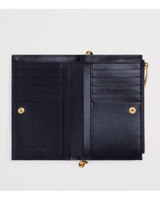 Bottega Veneta Blue Medium Leather Solstice Wallet