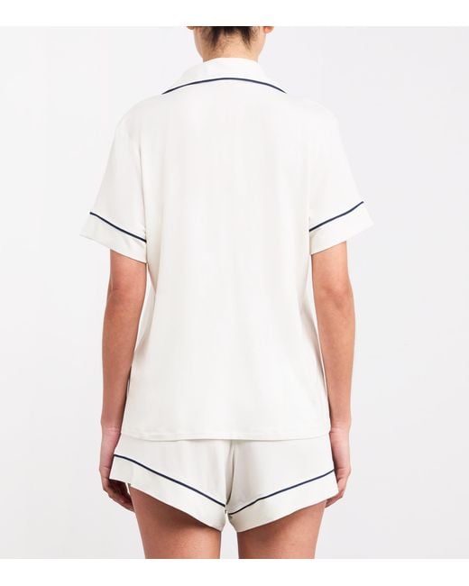 Eberjey White Gisele Shorts Pyjama Set
