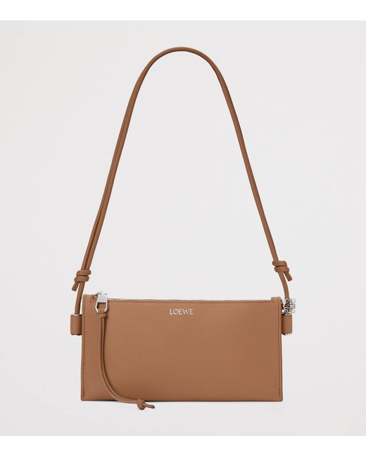 Loewe Brown Leather Joya Pouch