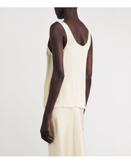 Anine Bing Natural Silk Lea Tank Top