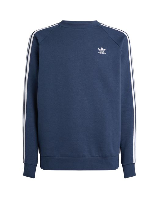 Adidas Originals Blue 3-stripes Sweatshirt for men