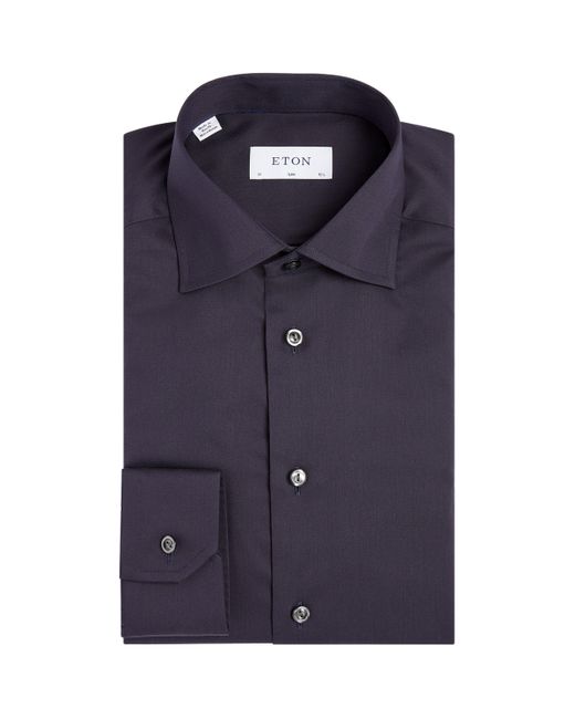 Eton of Sweden Blue Cotton Slim-Fit Shirt for men
