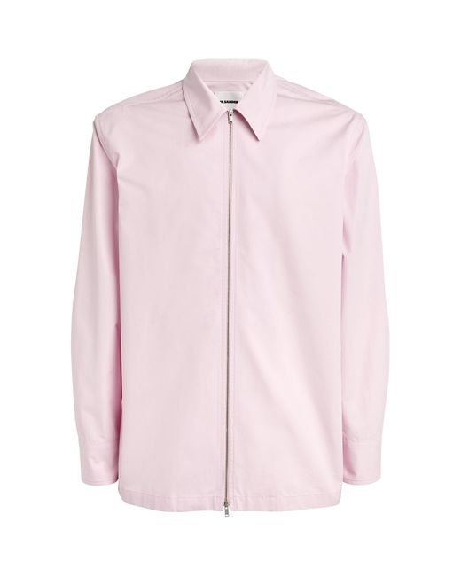 Jil Sander Pink Zip-up Collared Jacket for men