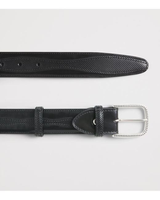 Elliot Rhodes Black Leather Jolson Belt for men