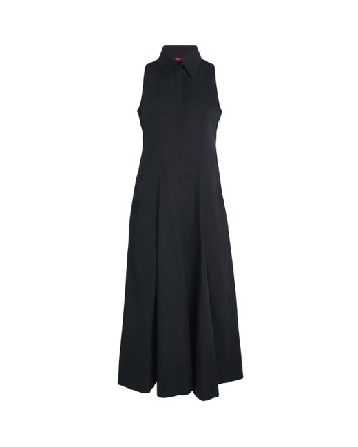 MAX&Co. Black Cotton Poplin Shirt Dress