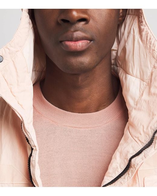 Stone Island Pink Wool Compass Sweater for men