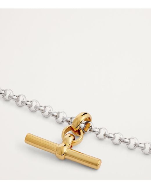 Tilly Sveaas Metallic Plated T-Bar Belcher Chain Bracelet