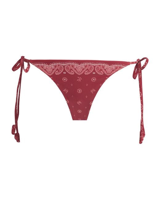 Devon Windsor Red Bandana Print Eadie Bikini Briefs