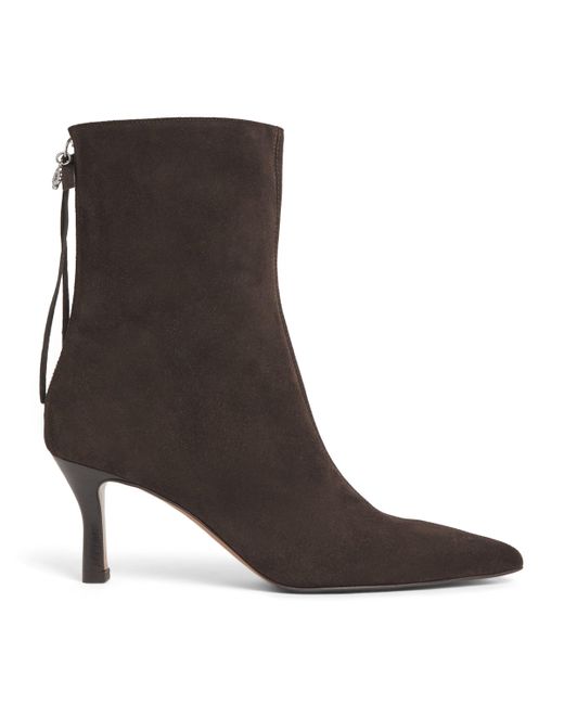 Maje Brown Suede Ankle Boots 75