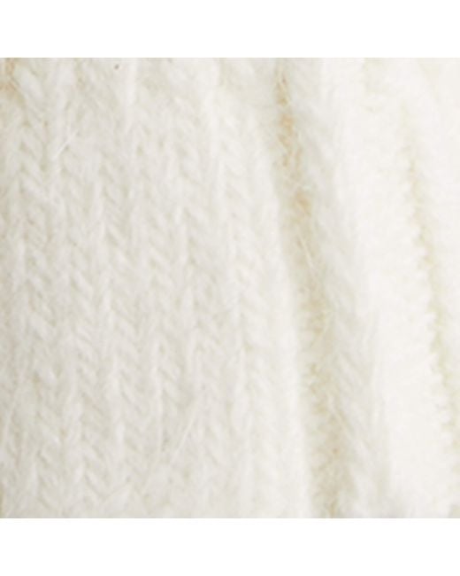 Falke White Knitted Bed Socks