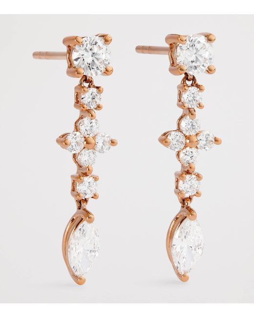 Anita Ko White And Diamond Vivi Drop Earrings