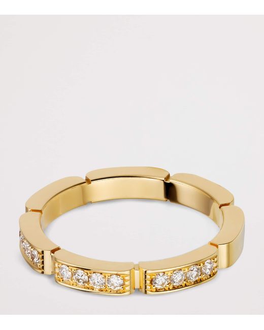 Cartier Metallic And Diamond Maillon Panthère Wedding Band