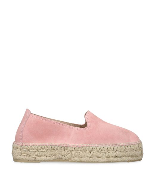 Manebí Pink Suede Hamptons Espadrilles