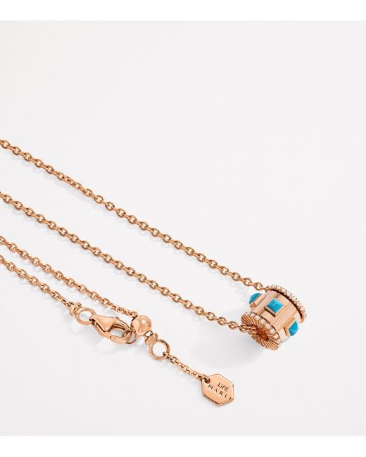 Marli New York Metallic Diamond And Life Necklace