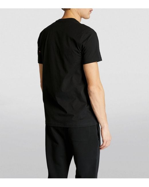Moschino Black Paint-splattered T-shirt for men