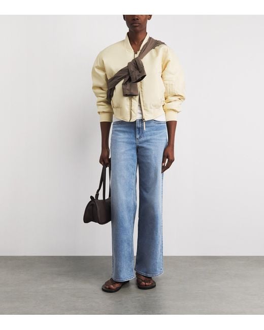 Rag & Bone Blue Andi Wide-Leg Jeans