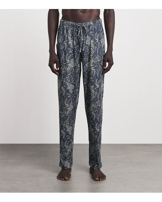 Hanro Gray Cotton Night & Day Lounge Trousers for men