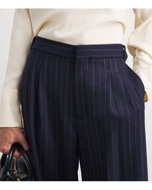 Rag & Bone Blue Wool-Blend Lawrence Trousers