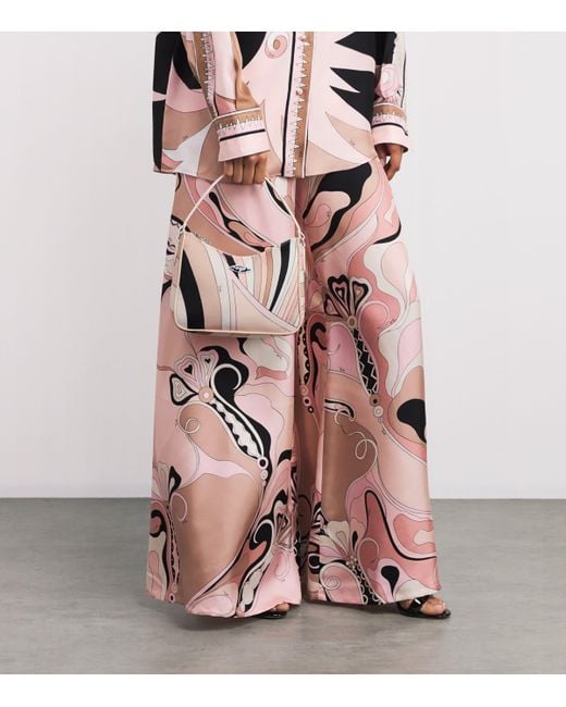 Emilio Pucci Pink Iride Print Yummy Shoulder Bag