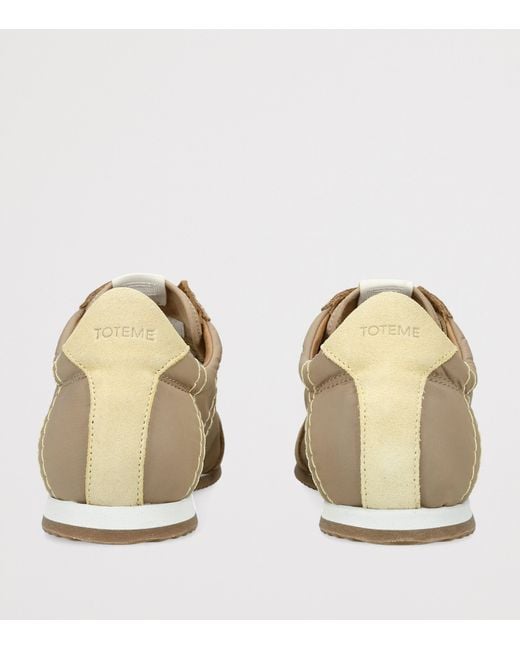 Totême  Brown Suede Flex Sneakers