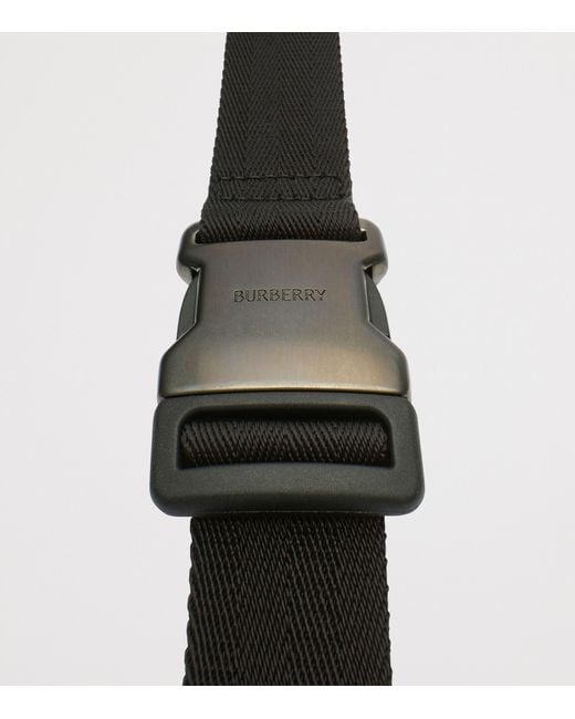Burberry Black City Check Belt Bag for men
