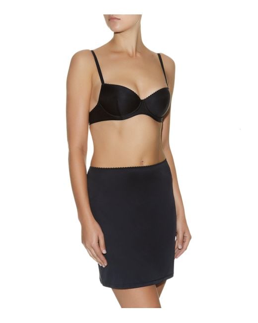 Hanro Black Satin Deluxe Underskirt