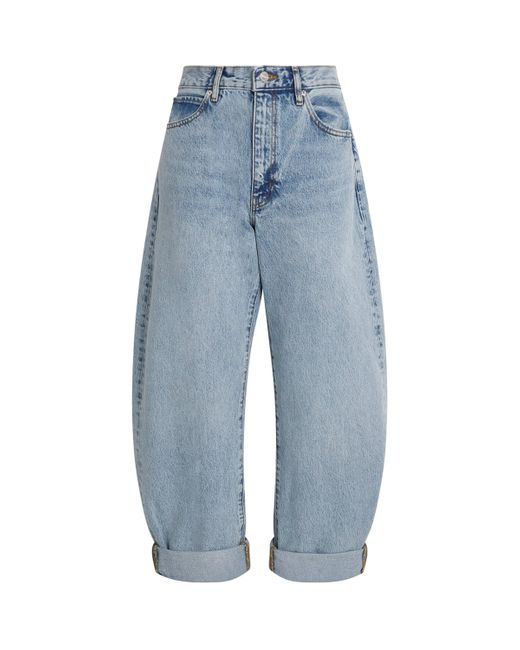 FRAME Blue The Bubble Barrel Jeans