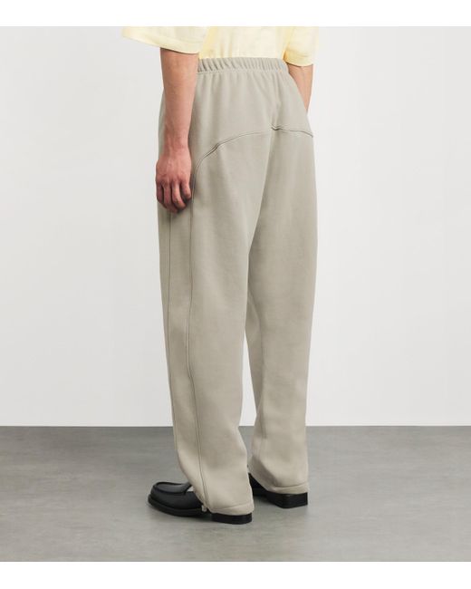 Fear Of God Gray Cotton-Blend Open-Cuff Sweatpants for men