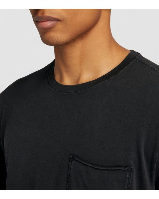 PAIGE Black Ramirez Pocket-detail T-shirt for men