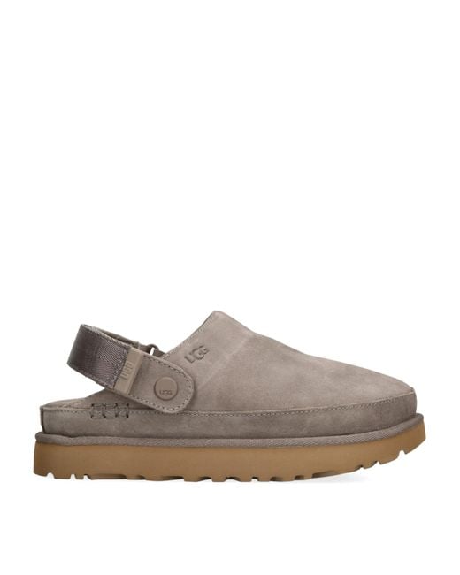Ugg Gray Suede Goldenstar Clogs