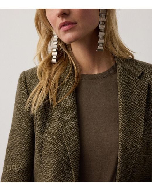 Ralph Lauren Brown Cashmere Crewneck Sweater