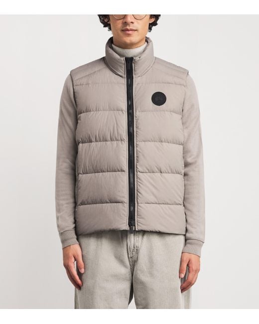 Canada Goose Gray Down Enduraluxe Packable Crofton Gilet for men