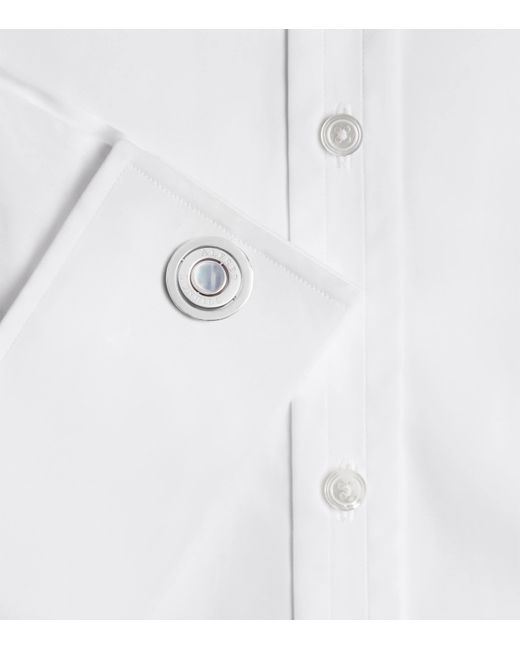 Dunhill Metallic Sterling-Mother Of Pearl Gyro Cufflinks for men