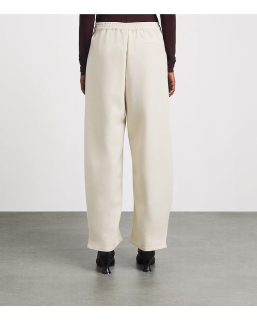 Source Unknown White Twill Balloon Wide-Leg Trousers