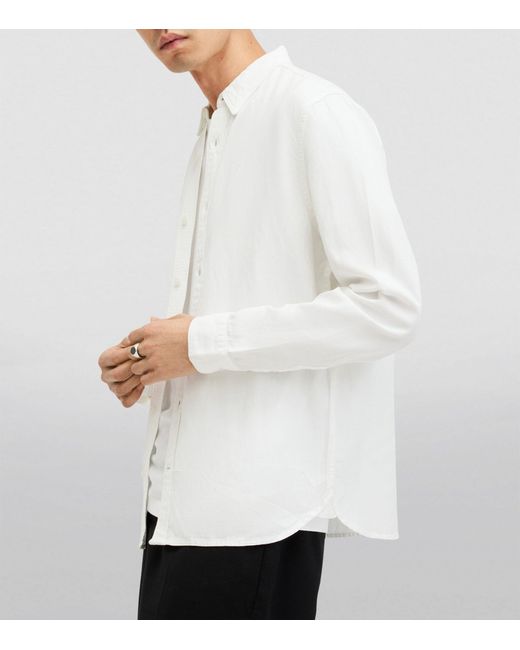 AllSaints White Laguna Shirt for men