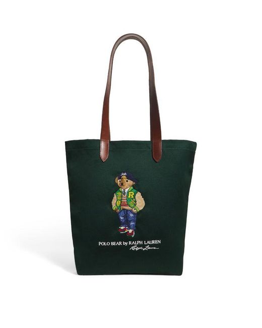 Polo Ralph Lauren Green Medium Polo Bear Tote Bag for men