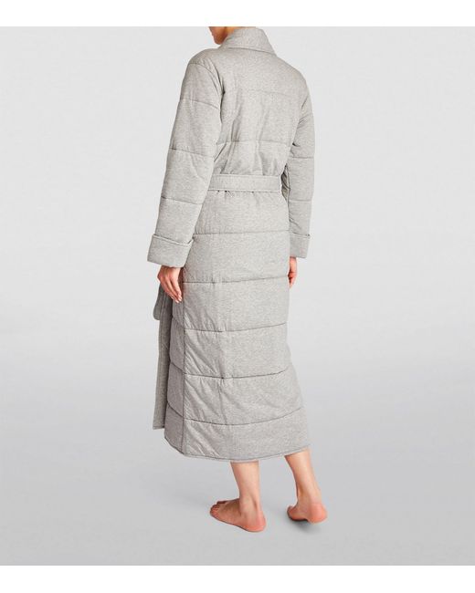 Skin SIA Quilted Shawl-Collar Robe