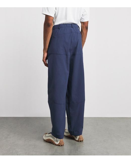 Manors Blue Greenskeeper Relaxed Trousers for men