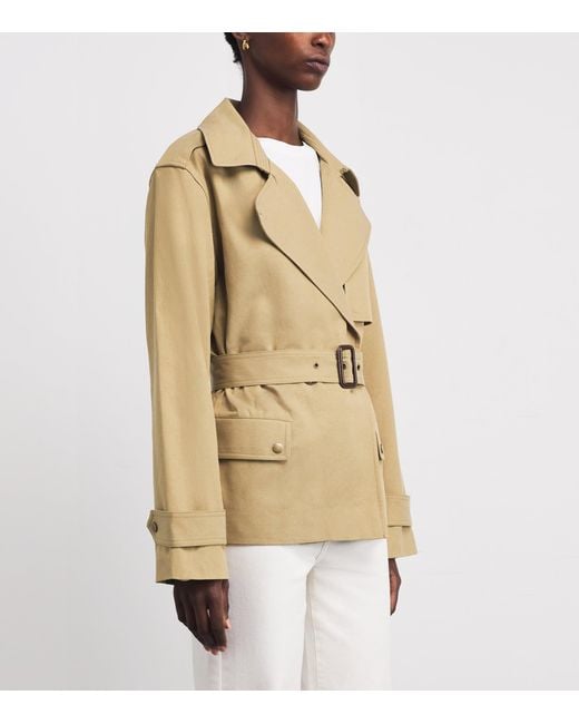 PAIGE Natural Twill Cropped Orsina Jacket