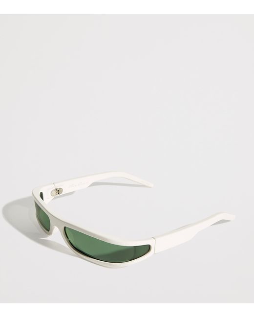 Rick Owens Green Slim Fog Sunglasses for men