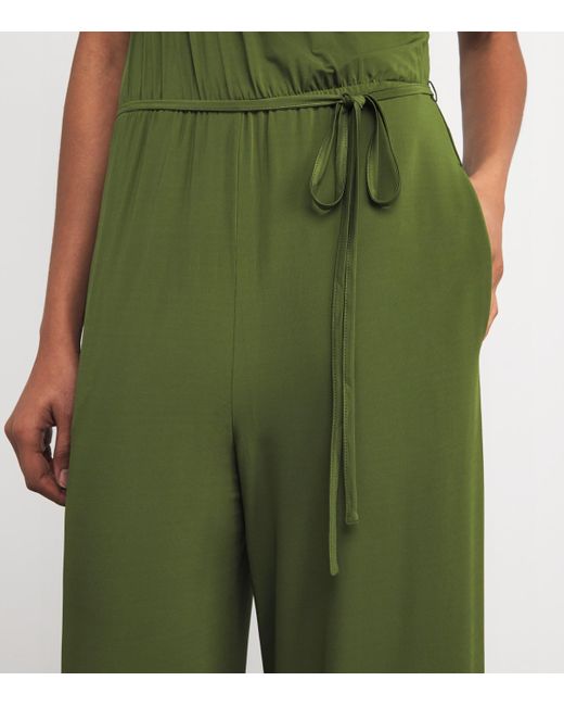 Weekend by Maxmara Green Stretch Jersey Jumpsuit