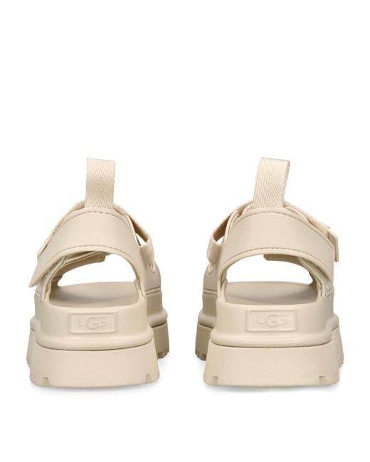 Ugg Natural Goldenglow Adjustable-strap Woven Sandals